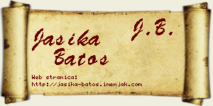Jasika Batos vizit kartica